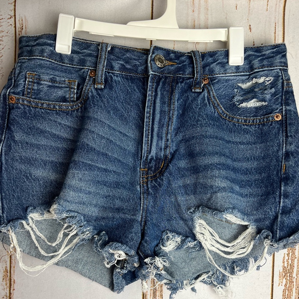 S.O.N.G. 7/28 100% cotton, super high rise shorts